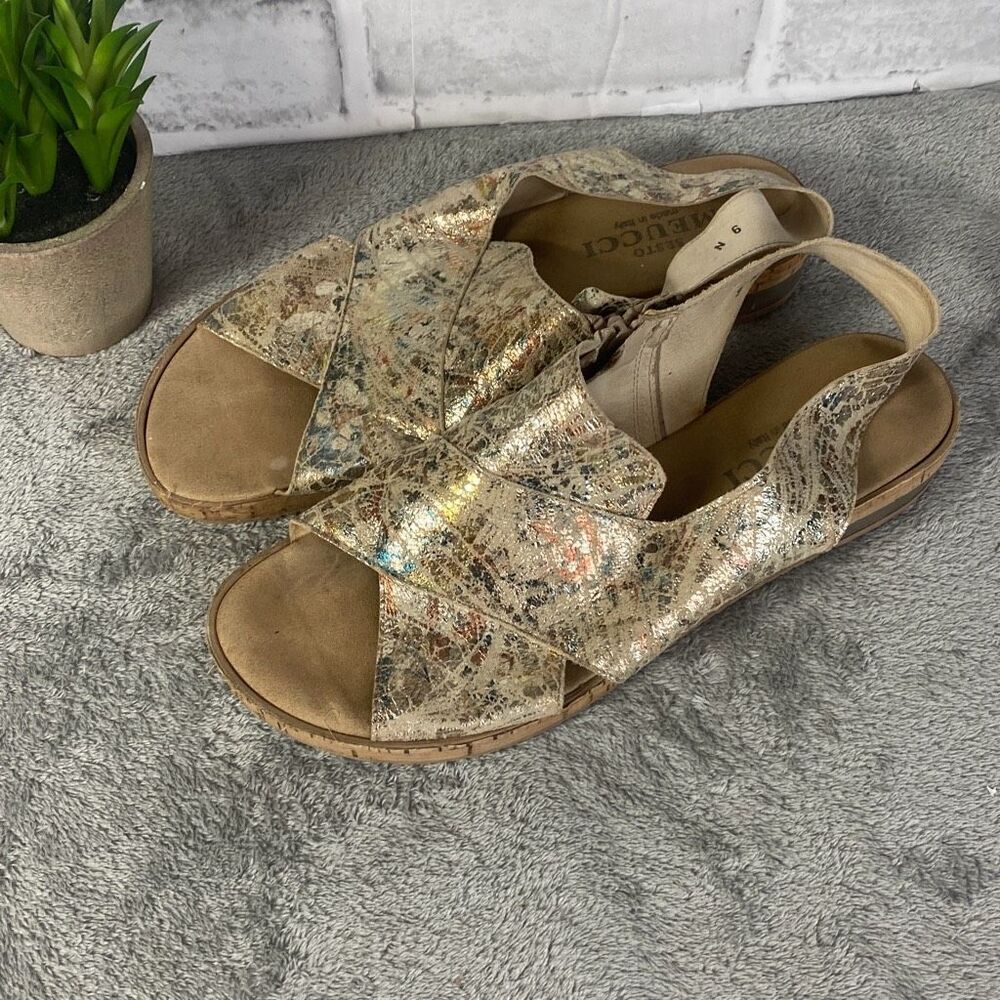 Sesto Meucci Sylke Sandal Size 6 Narrow Multi Metallic